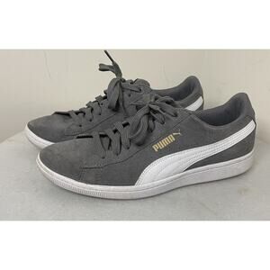 PUMA Vikky Grey Suede Sneakers Athletic Shoes Women’s Ladies Sz 7.5- 370204-04